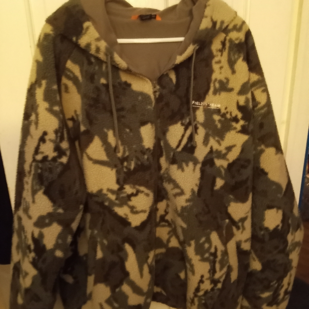 Camo Berber Fleece Hoodie - warm!